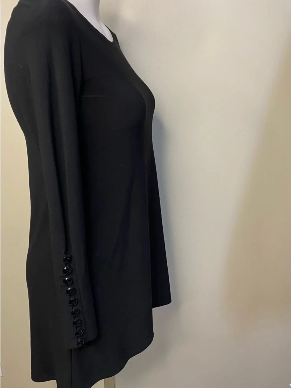 Joseph Ribkoff Black Long-Sleeve midi Dress - Picture 3 of 6